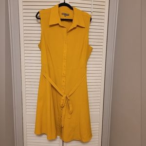 💖 Classy Yellow Trench Dress